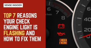 check engine light flashing