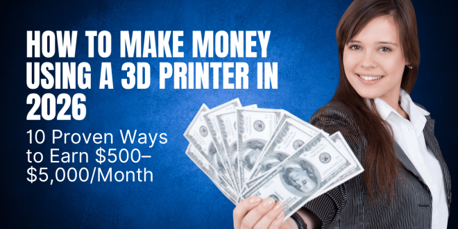 How to Make Money Using a 3D Printer in 2026