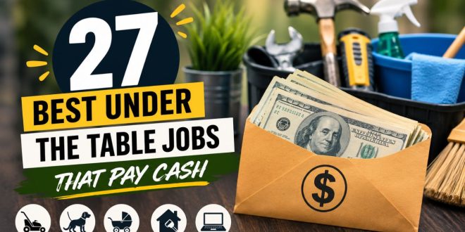 27 Best Under the Table Jobs That Pay Cash in 2026