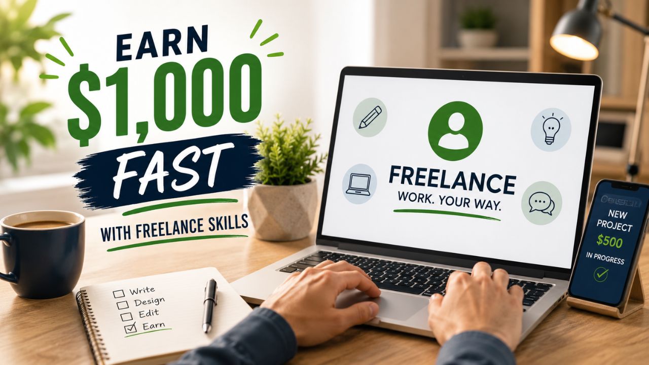 How to Earn $1,000 Fast With Freelance Skills