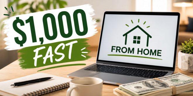 How to Make $1,000 Fast From Home