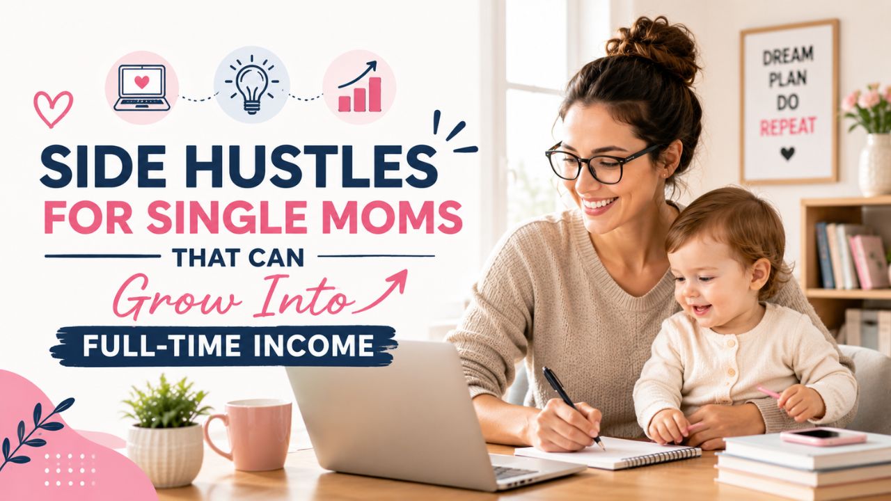 Side Hustles for Single Moms That Can Grow Into Full-Time Income