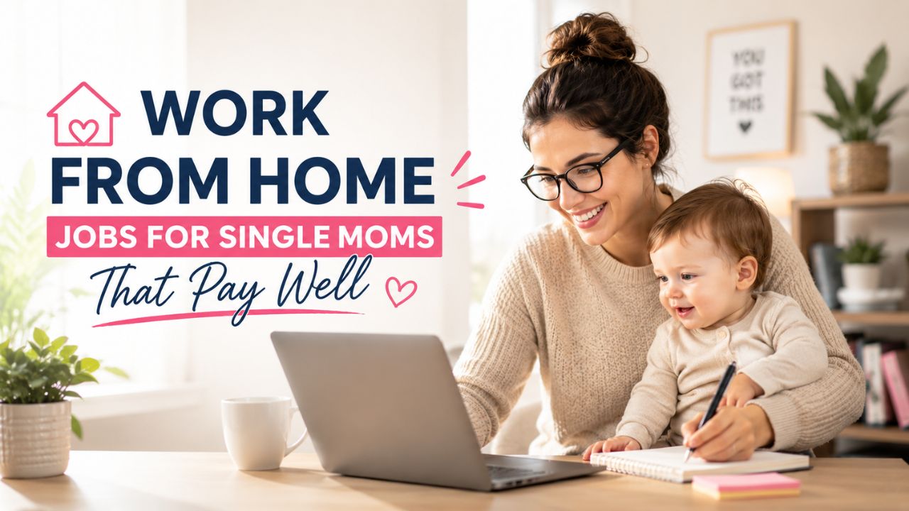 Work From Home Jobs for Single Moms That Pay Well