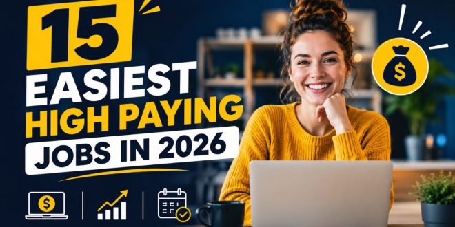 15 Easiest High Paying Jobs in 2026