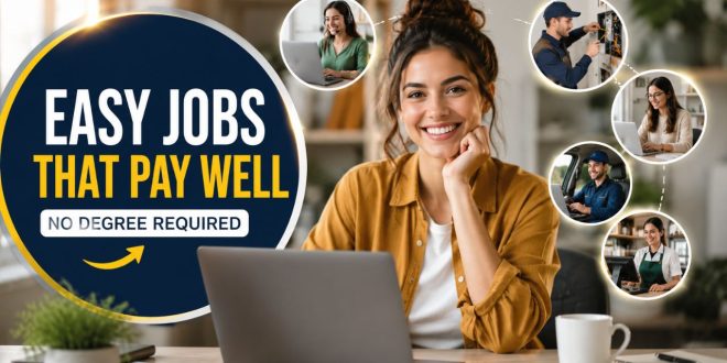 15 Easy Jobs That Pay Well in 2026