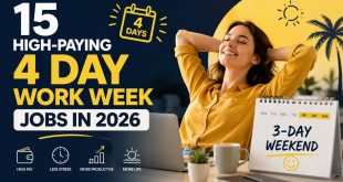 15 High-Paying 4 Day Work Week Jobs in 2026