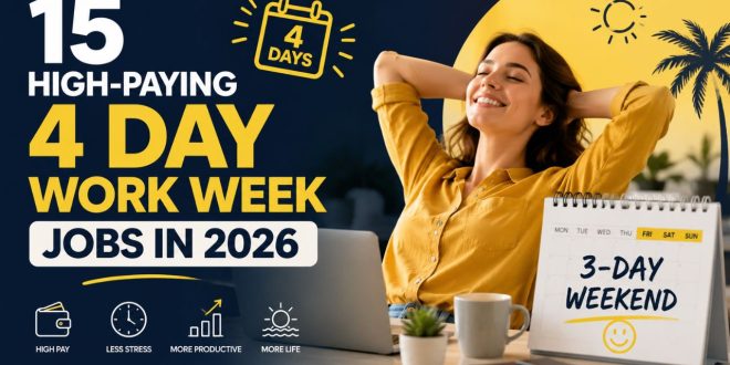 15 High-Paying 4 Day Work Week Jobs in 2026