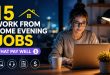 15 Legitimate Work From Home Evening Jobs That Pay Well