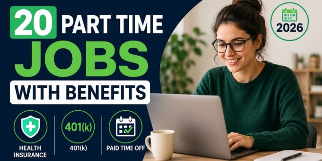 20 Part Time Jobs With Benefits: Health Insurance, 401(k) and Paid Time Off in 2026