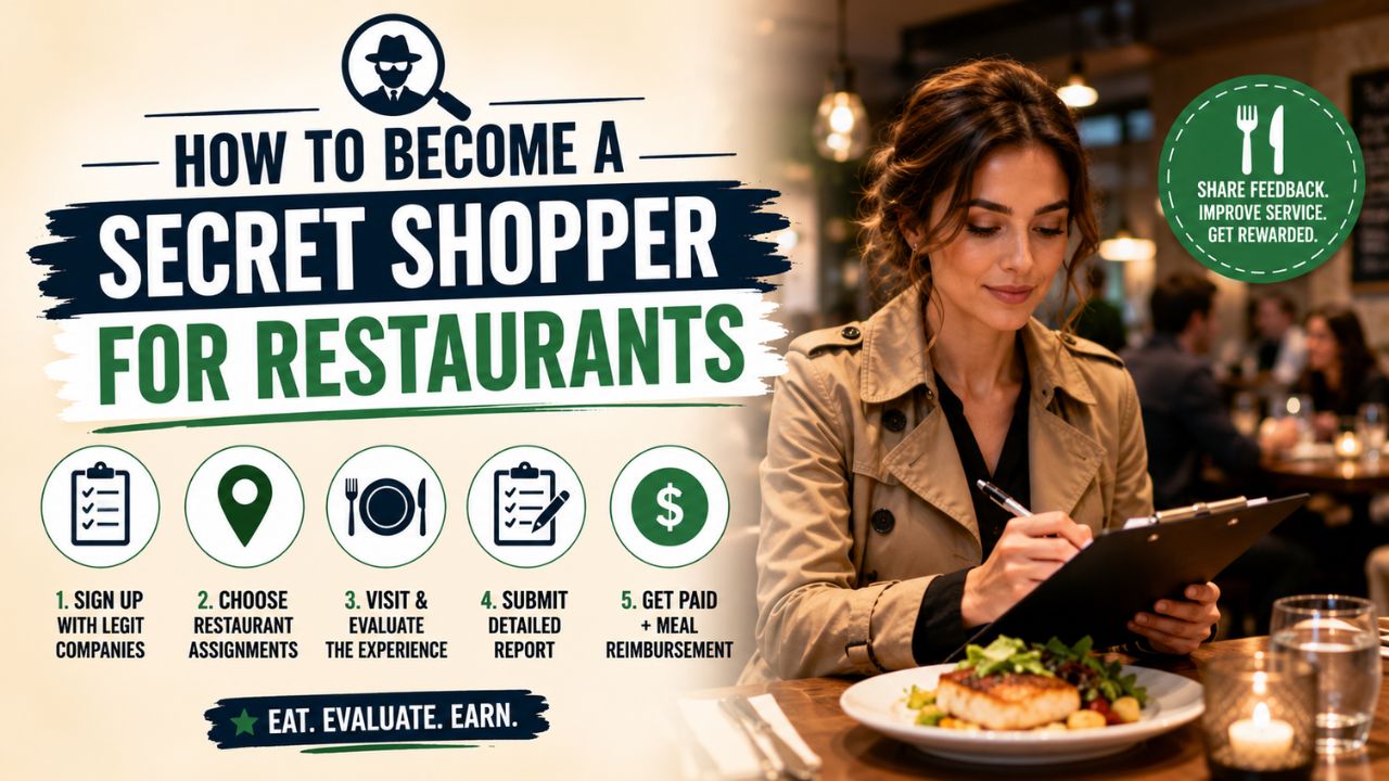 How to Become a Secret Shopper for Restaurants