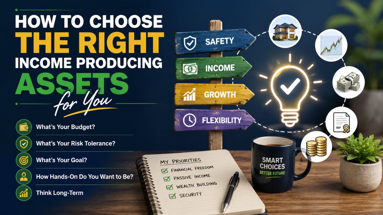 How to Choose the Right Income Producing Assets for You