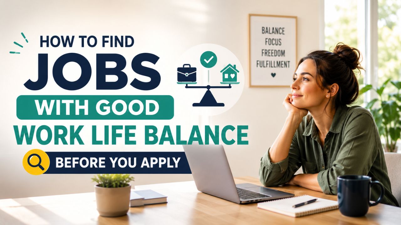 How to Find Jobs With Good Work Life Balance Before You Apply