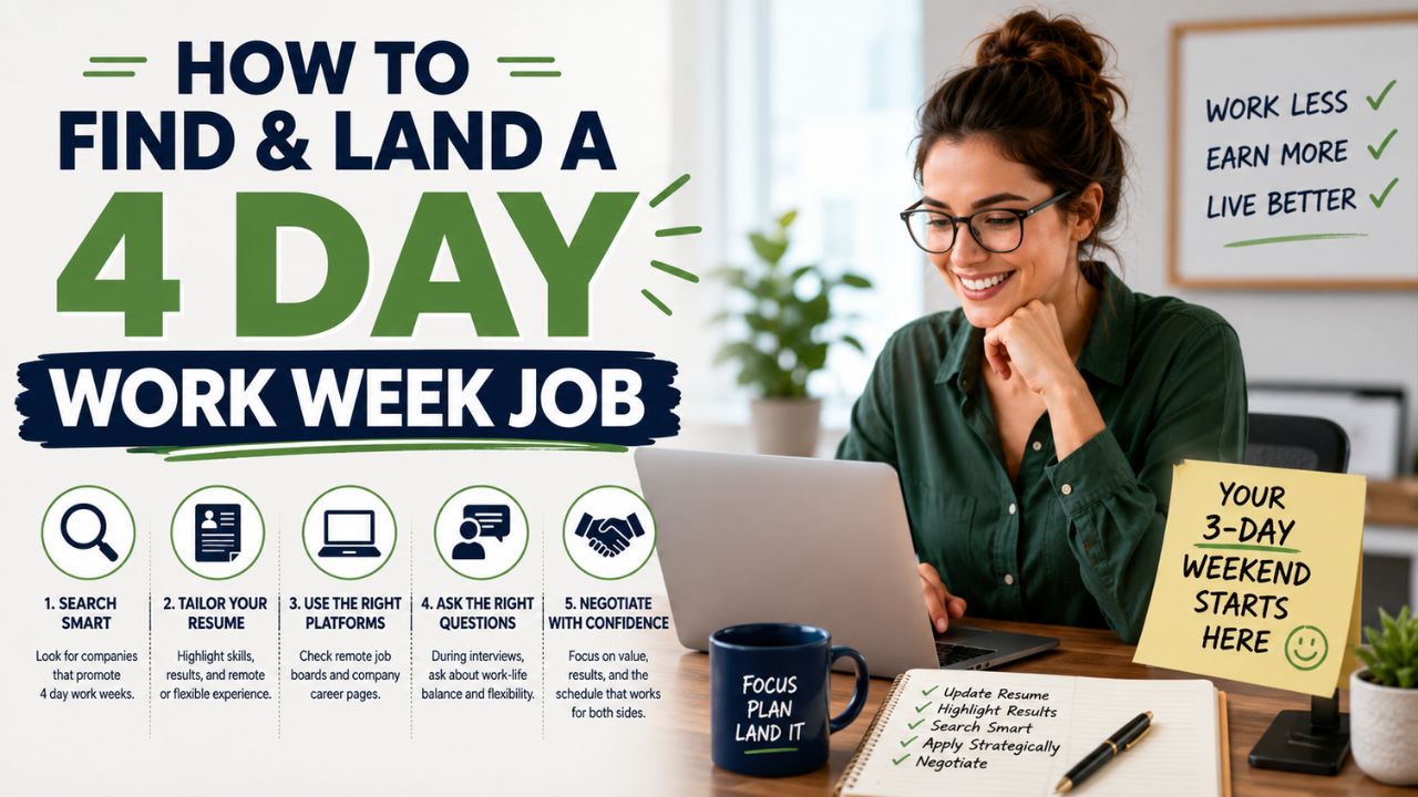 How to Find and Land a 4 Day Work Week Job