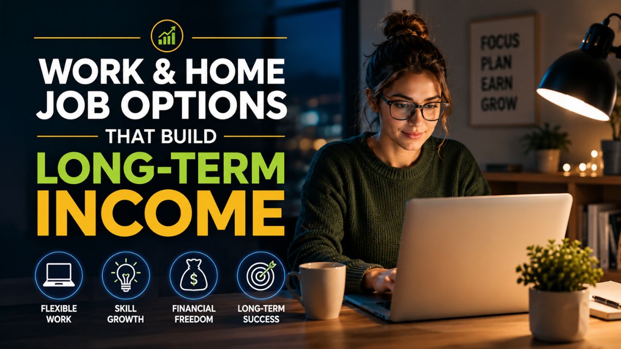 Work and Home Job Options That Build Long-Term Income