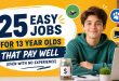 25 Easy Jobs for 13 Year Olds That Pay Well (Even With No Experience)