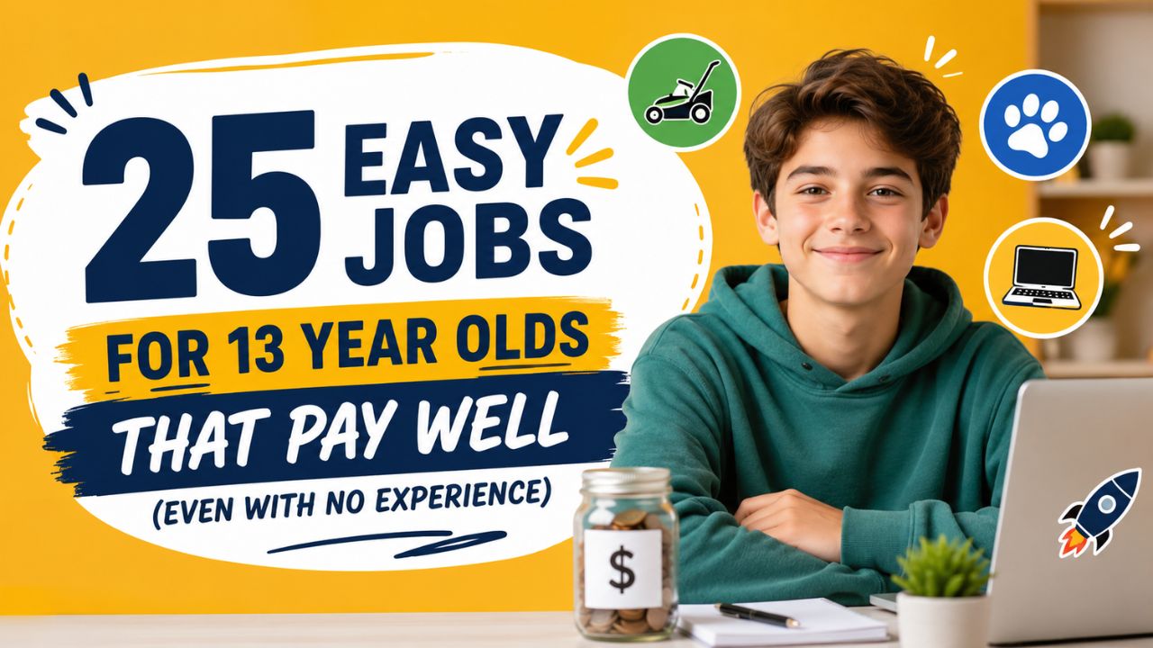 25 Easy Jobs for 13 Year Olds That Pay Well (Even With No Experience)
