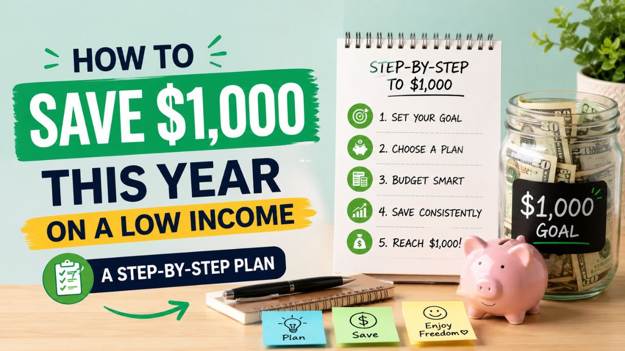 How to Save $1,000 This Year on a Low Income